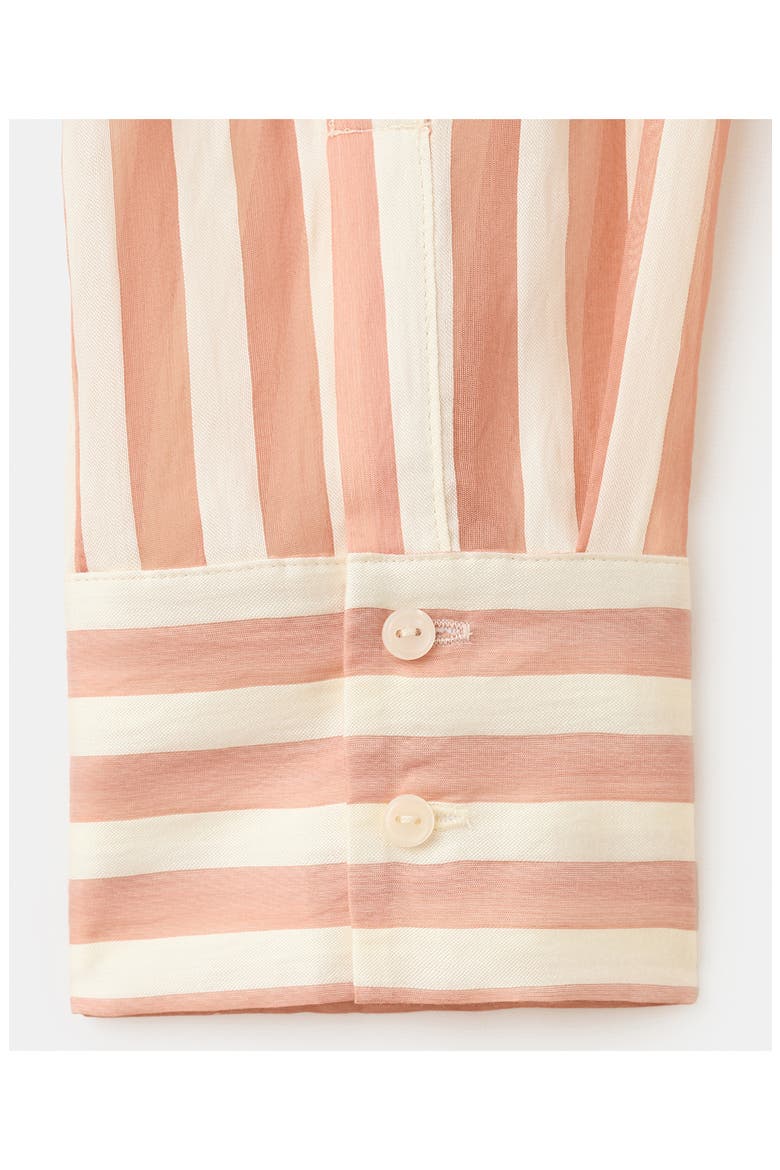 Stripe Woven Shirt, Alternate, color, ORANGE BROWN