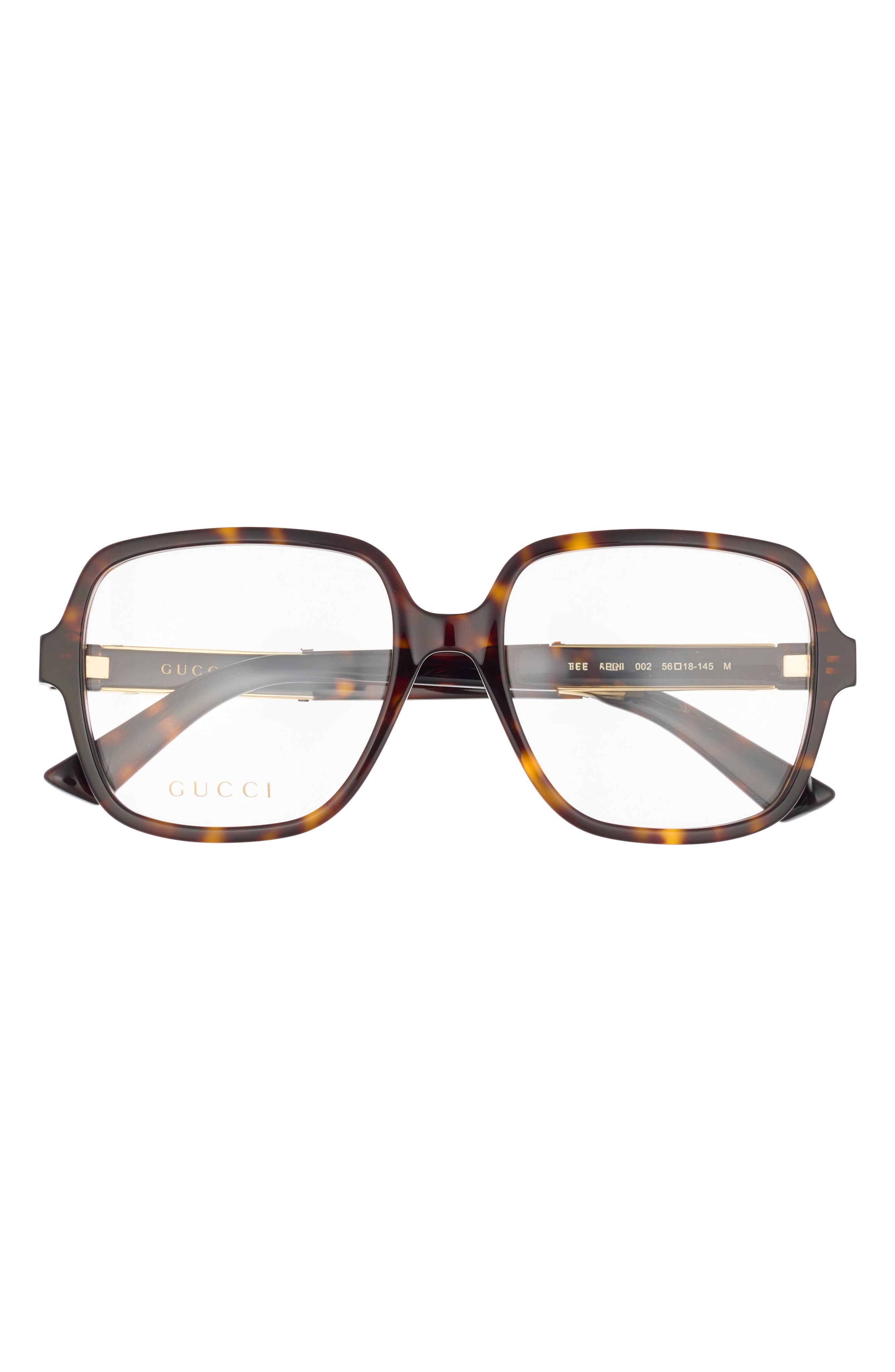 Gucci 56mm Square Optical Glasses