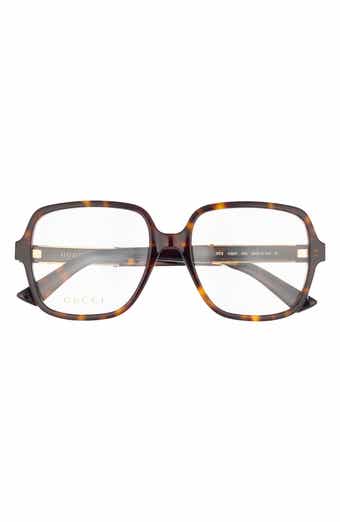 Gucci 56mm Square Optical Glasses
