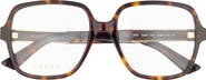 Gucci 56mm Square Optical Glasses