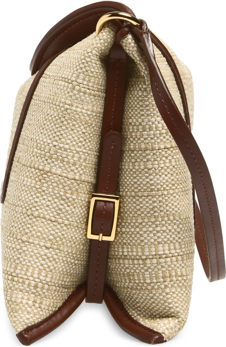 Wandler Penelope Slouch Raffia Shoulder Bag, Alternate, color, Beige Raffia