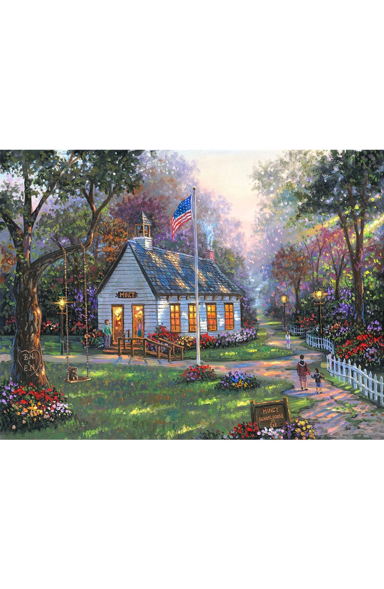 Sunsout Mincy Schoolhouse 500 piece Jigsaw Puzzle for Adults, Alternate, color, Multicolor