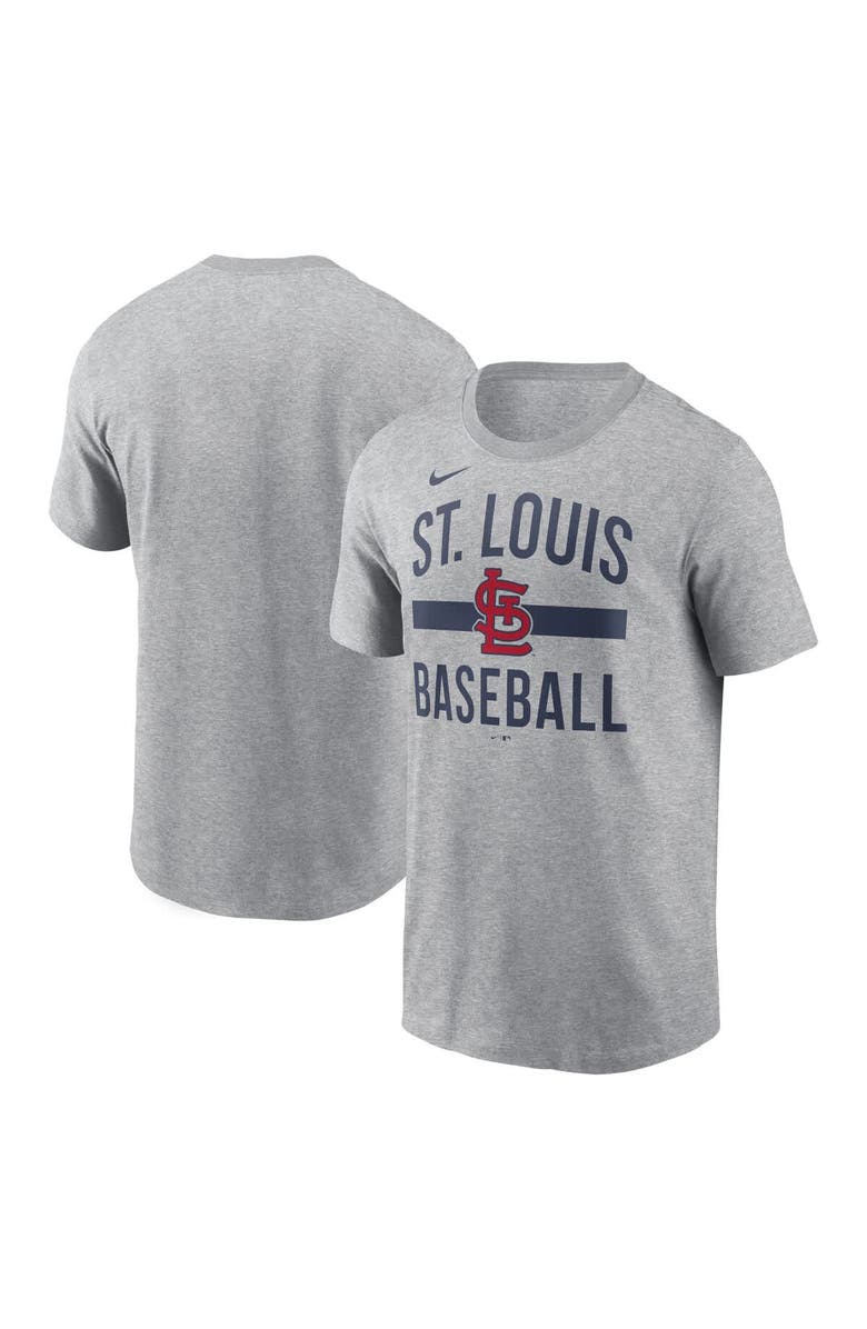 Nike Men's Nike Heather Gray St. Louis Cardinals Arched T-Shirt, Main, color,