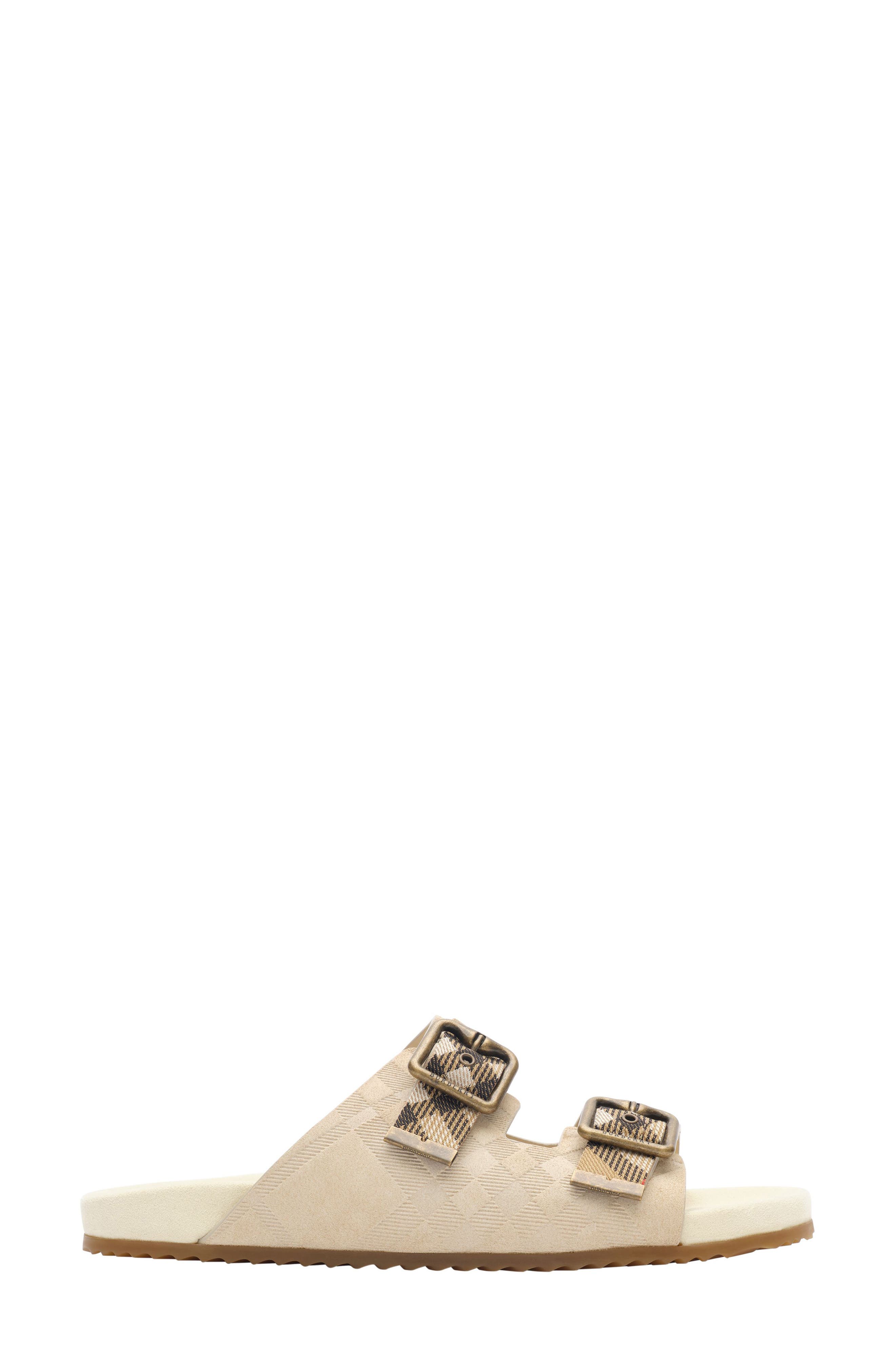 Burberry Urchin Slide Sandal, Main, color, Beige