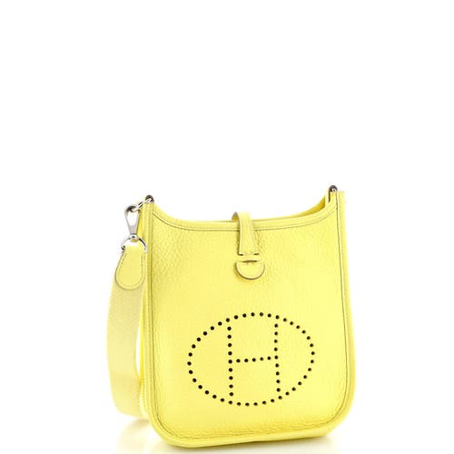 Pre-owned Hermes Hermes Evelyne Bag Gen Iii Clemence Tpm In Yellow