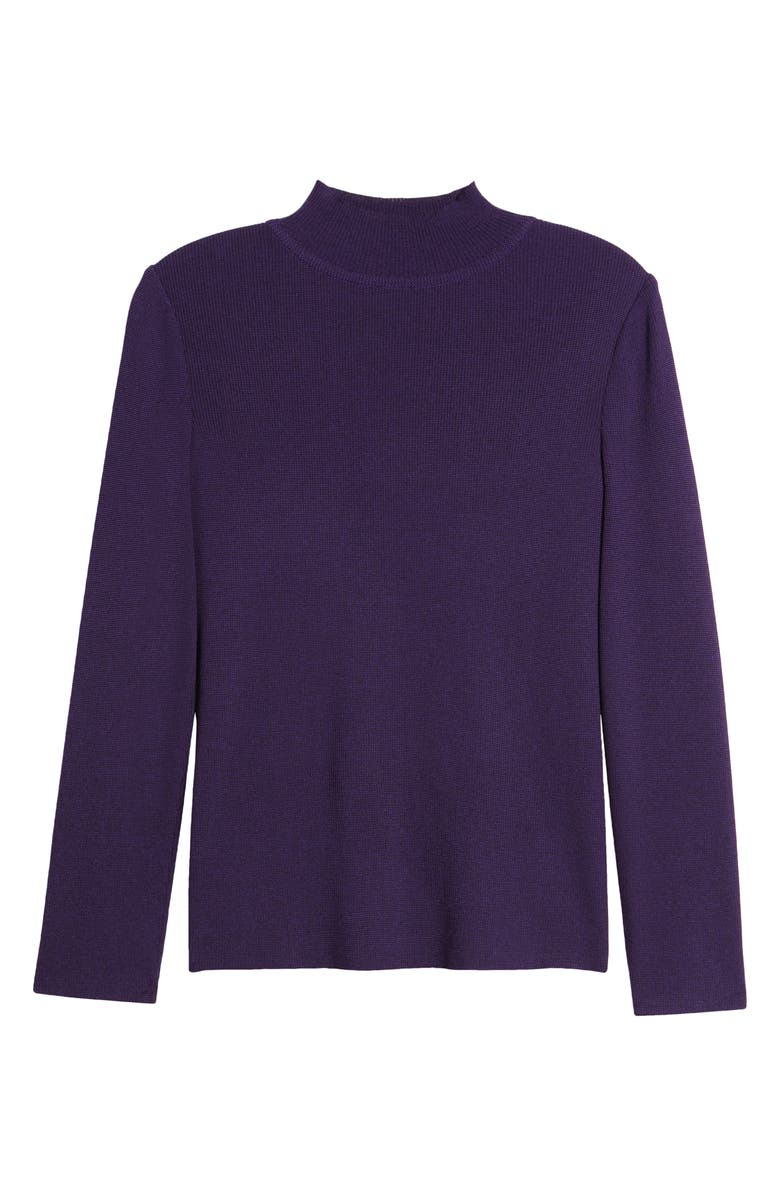 Ming Wang Mock Neck Tunic Sweater, Alternate, color, 