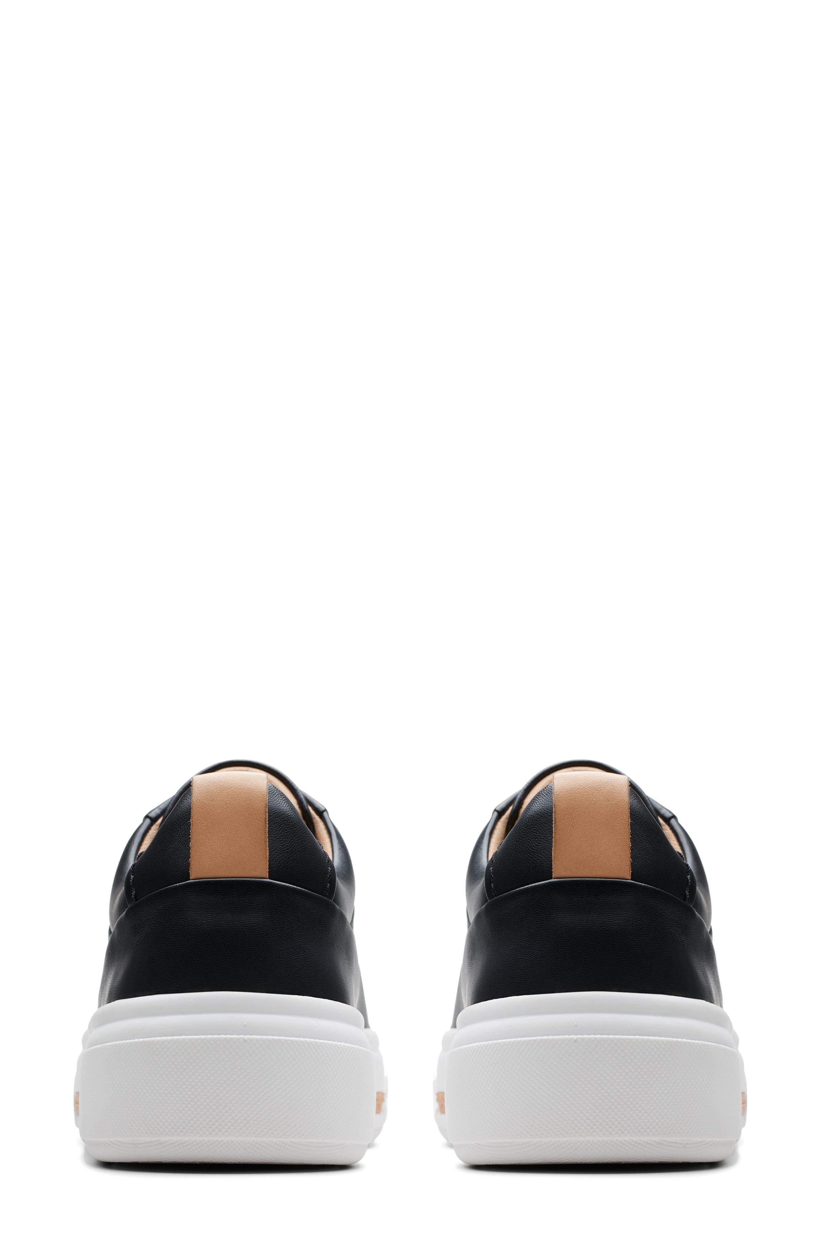 Clarks<sup>®</sup> Hollyhock Walk Sneaker, Alternate, color, Black Leather
