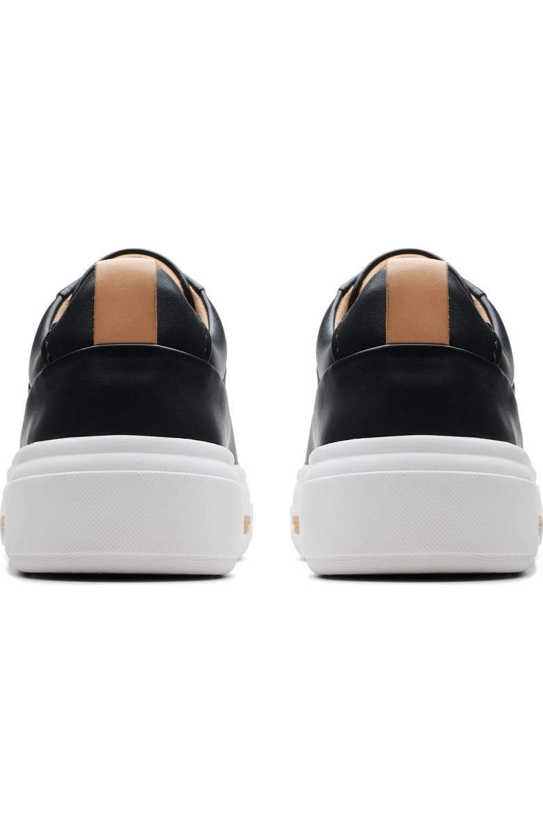 Clarks<sup>®</sup> Hollyhock Walk Sneaker, Alternate, color, Black Leather