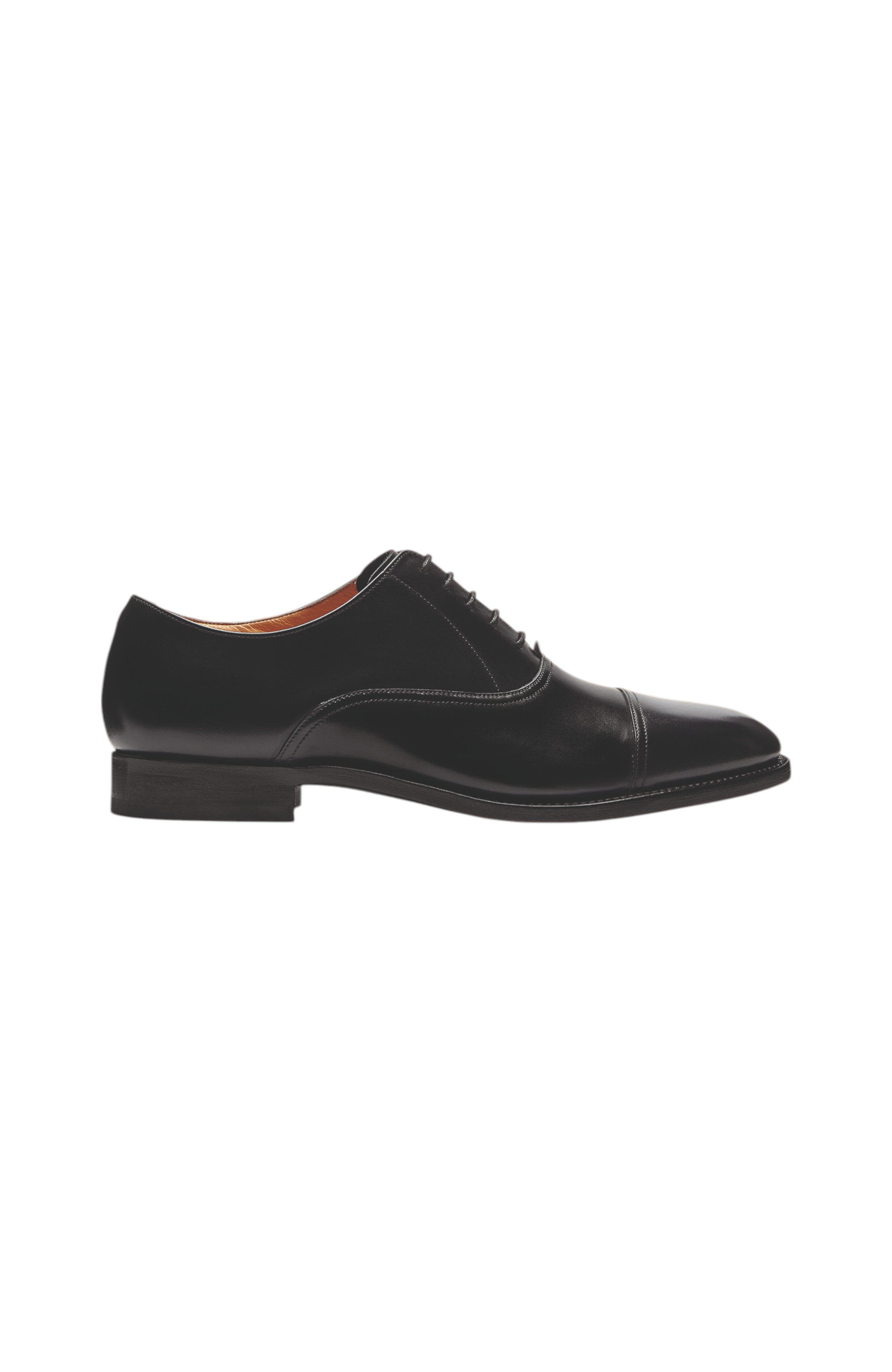 Leather Oxford Shoes, Alternate, color, Black