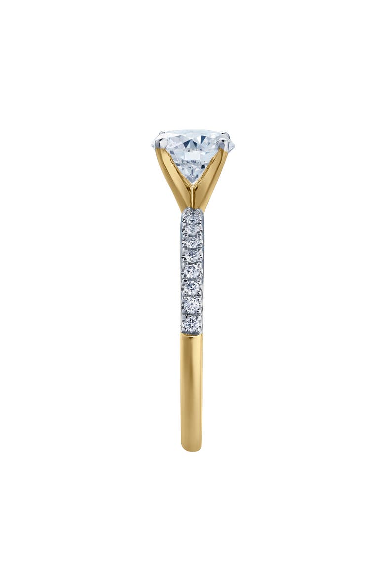Kara 14K Yellow Gold Round Lab Grown Diamond Engagement Ring - 1.15 Ct, Alternate, color, 14K Yellow Gold