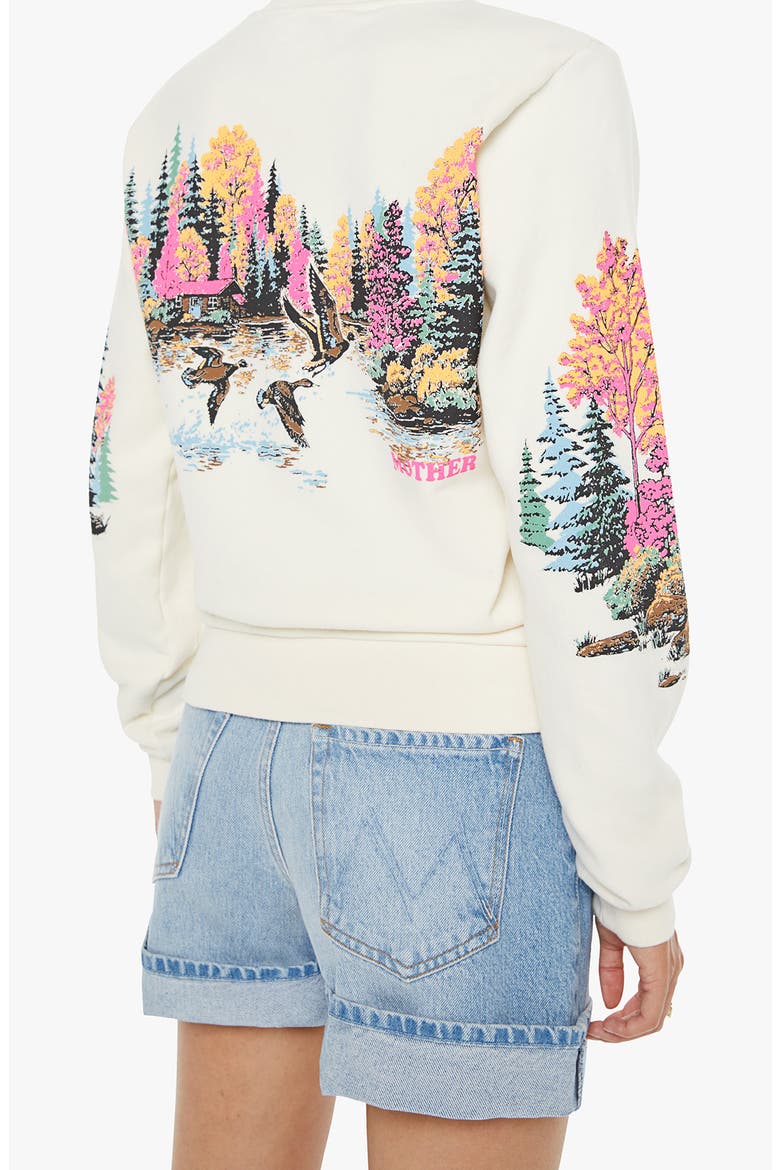 The Camper Embroidered Cotton Sweatshirt, Alternate, color, LAKE SCENE