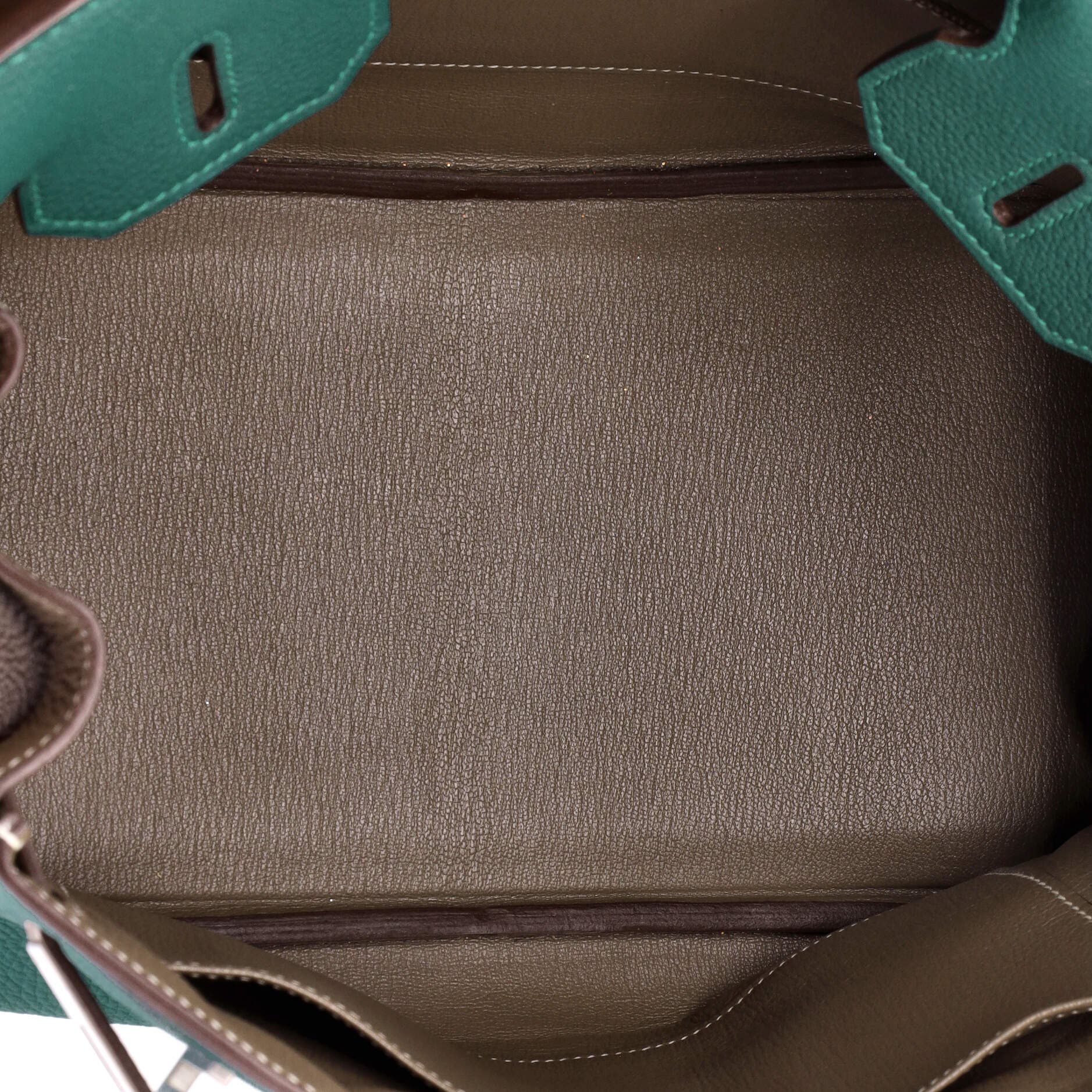 Pre-Owned Hermes Birkin Handbag Bicolor Togo with Brushed Palladium Hardware 30, Alternate, color, 