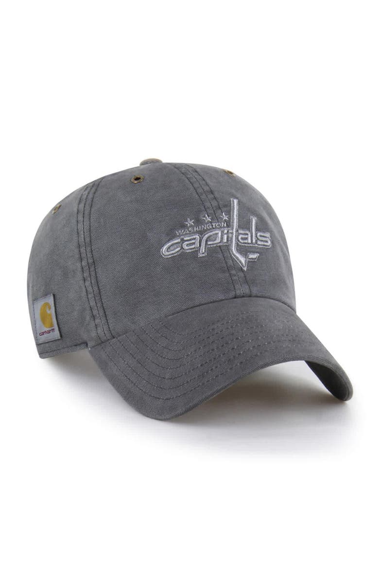 CARHARTT X 47 Men's Carhartt x '47 Charcoal Washington Capitals Clean Up Adjustable Hat, Main, color, Charcoal