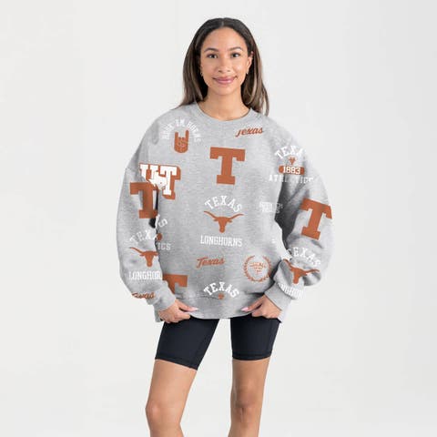 Women
s Gameday Couture Gray Texas Longhorns Always on Repeat Fleece Sweatshirt