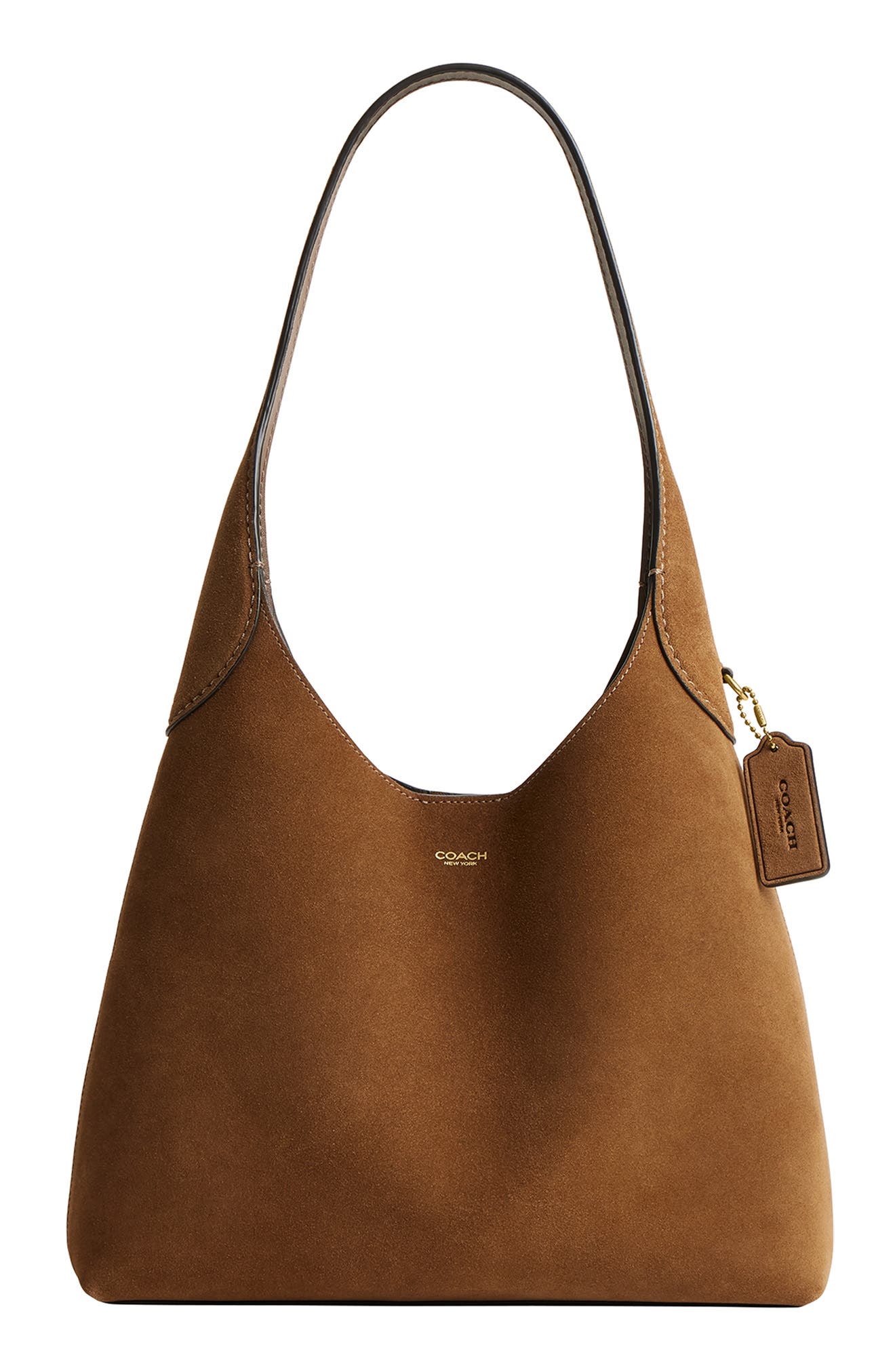 Женские сумки COACH Brooklyn 28 Suede Shoulder Bag