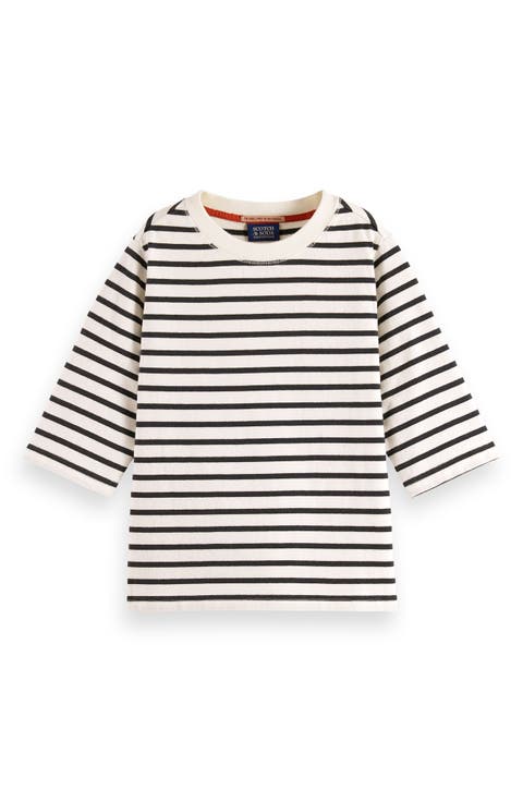 Kids' Stripe Cotton Tie Back Top (Big Kid)