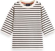 Scotch & Soda Kids' Stripe Cotton Tie Back Top