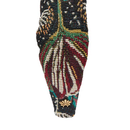 Lele Sadoughi Knotted Floral Jacquard Headband In Multi