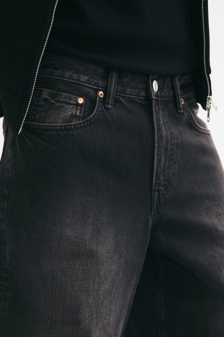 Wide-Leg Jeans, Alternate, color, Denim black
