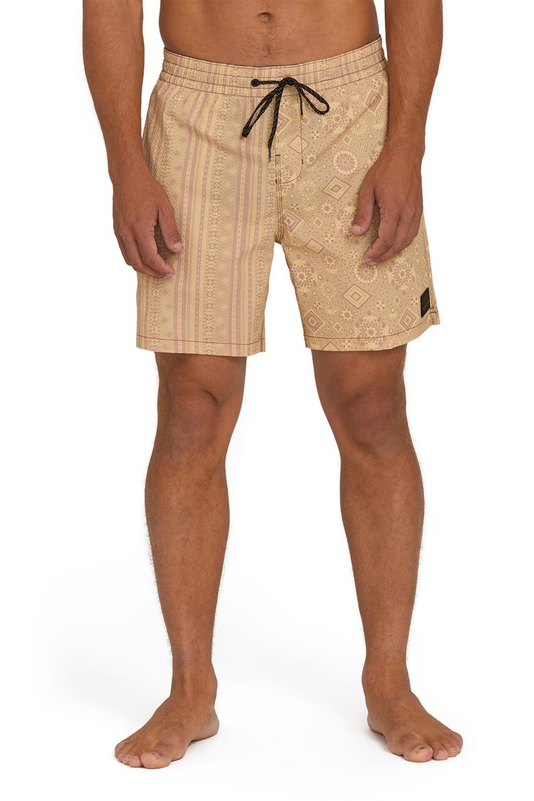 Garage Layback Swim Trunks, Main, color, OATMEAL