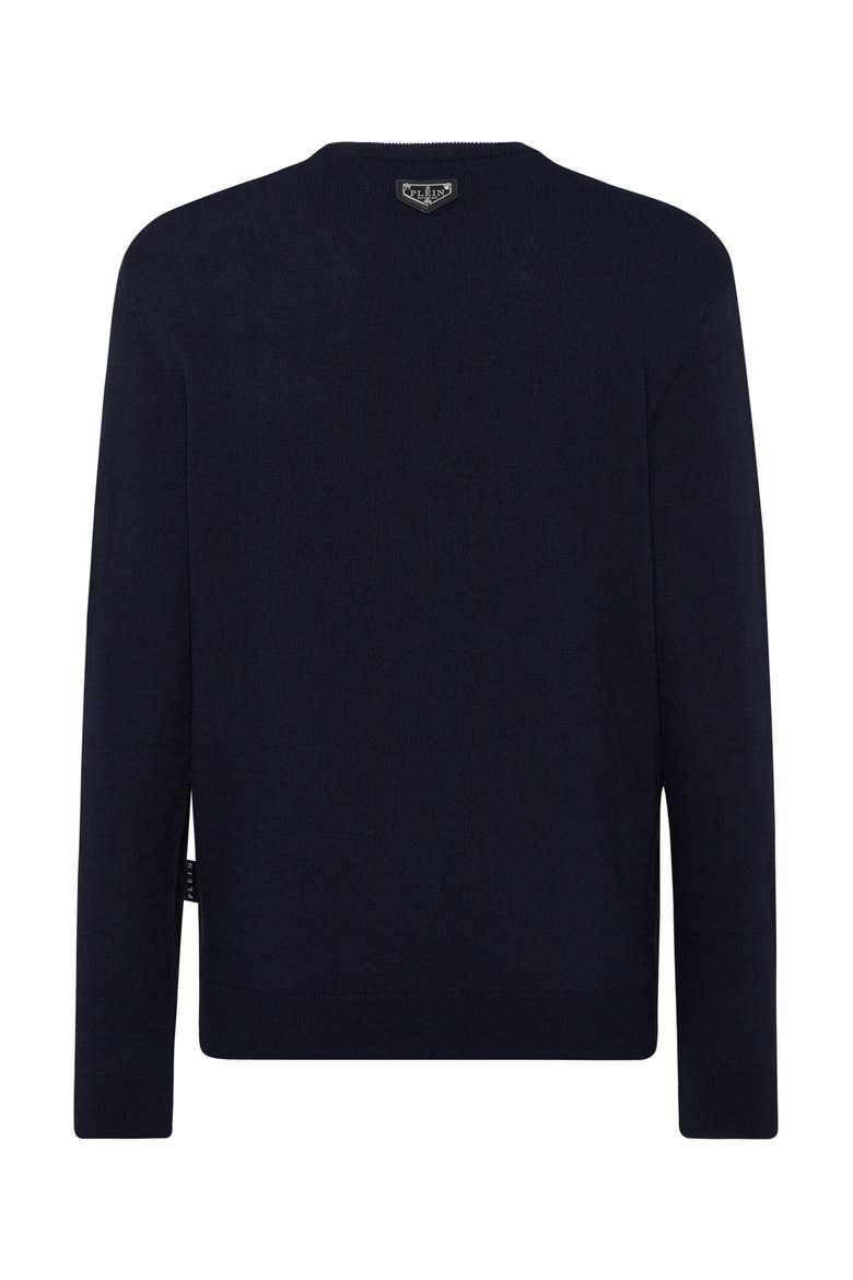 Pullover Round Neck Men, Alternate, color, navy