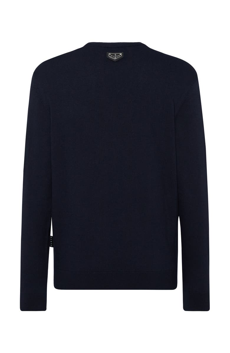 PHILIPP PLEIN Round Neck Pullover 1978 Men, Alternate, color, Navy