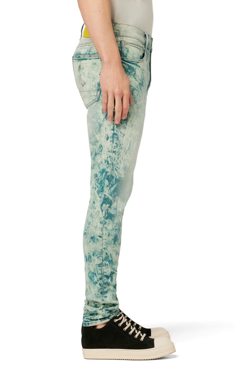 Hudson Jeans Zack Bleached Stretch Skinny Jeans, Alternate, color,
