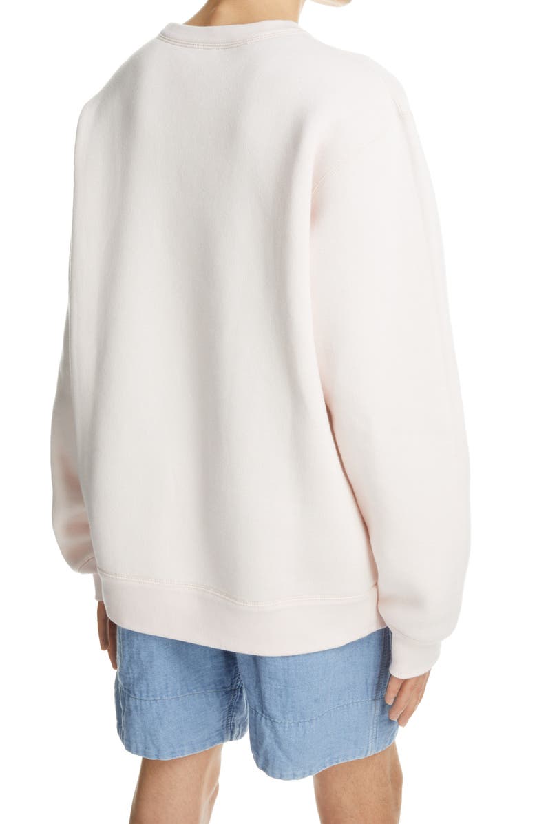 Isabel Marant Mikolo Cotton Blend Logo Patch Sweatshirt, Alternate, color,