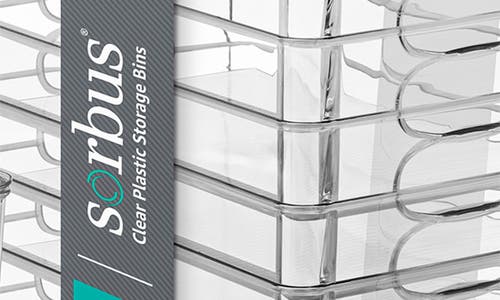 Sorbus 8-pack Large Toy Organizer Clear Plastic Storage Bins In Clear