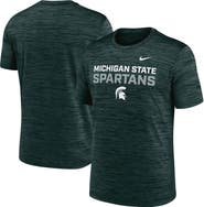 Nike Men's Nike Green Michigan State Spartans Campus Center Stack Velocity Performance T-Shirt