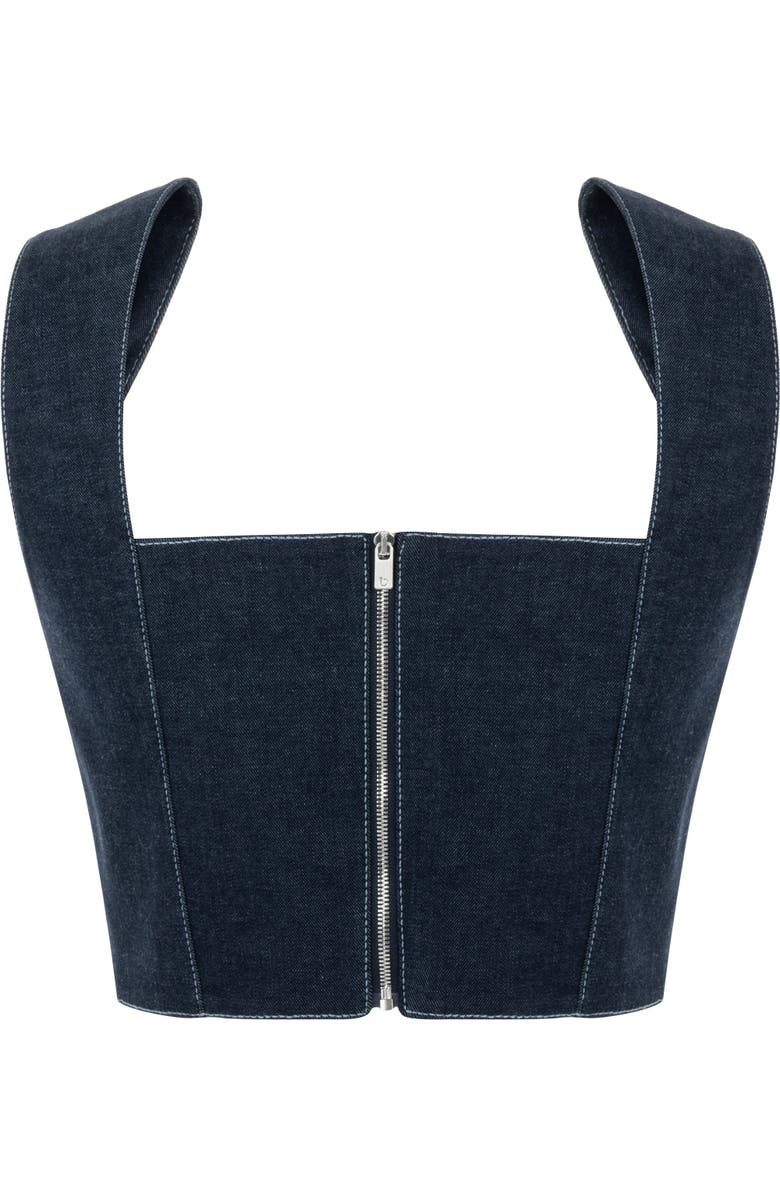 Jendue Vonk Belted Top, Alternate, color, Ever Blue