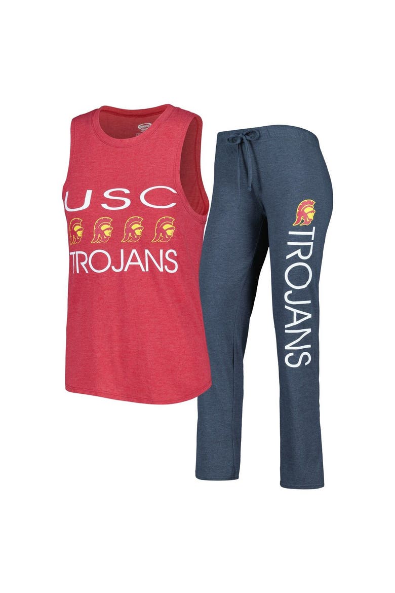 Women's Concepts Sport Charcoal/Cardinal USC Trojans Tank Top & Pants Sleep Set, Main, color, Charcoal