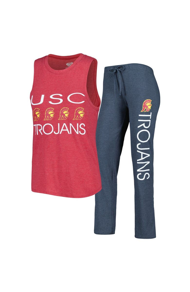 CONCEPTS SPORT Women's Concepts Sport Charcoal/Cardinal USC Trojans Tank Top & Pants Sleep Set, Main, color, Charcoal