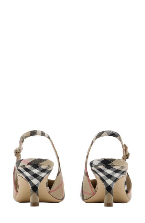Burberry Slingback Pumps Birdie Check Women