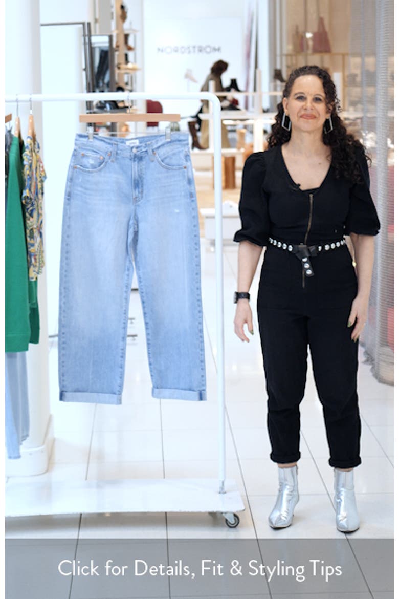 Donny Cuffed High Waist Boyfriend Jeans video