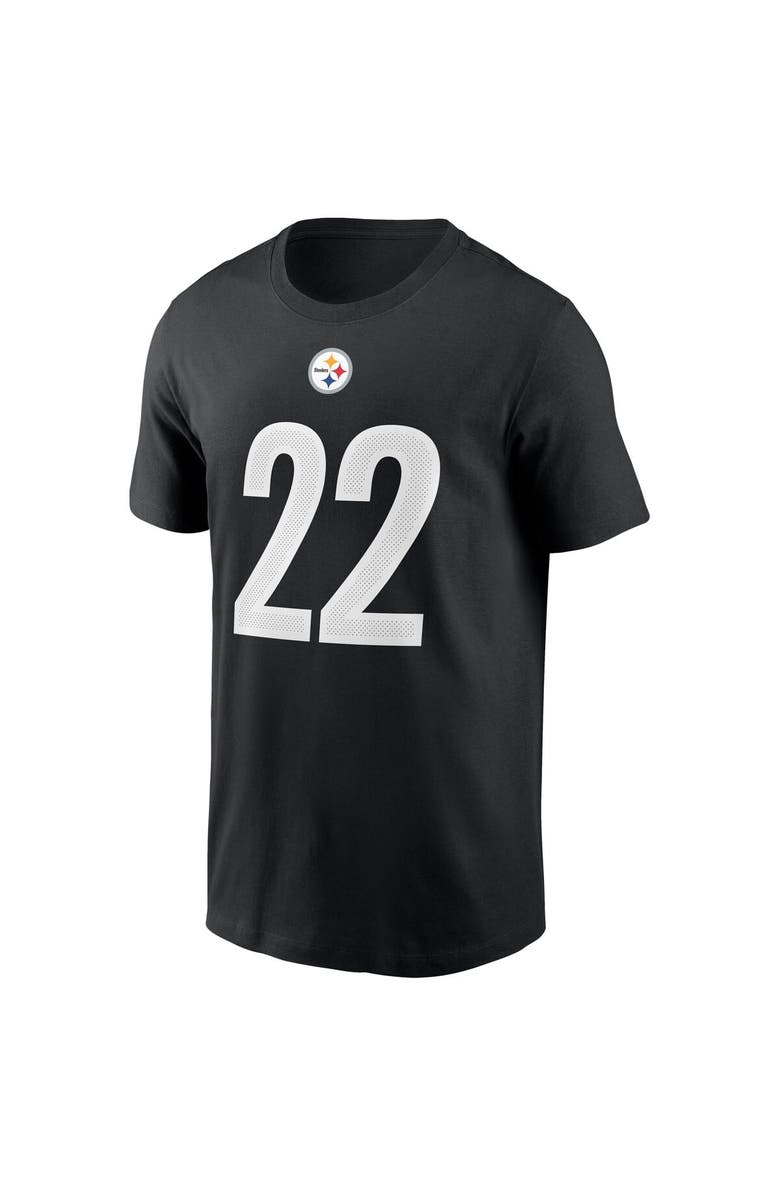 Nike Men's Nike Najee Harris Black Pittsburgh Steelers Player Name & Number T-Shirt, Alternate, color, 
