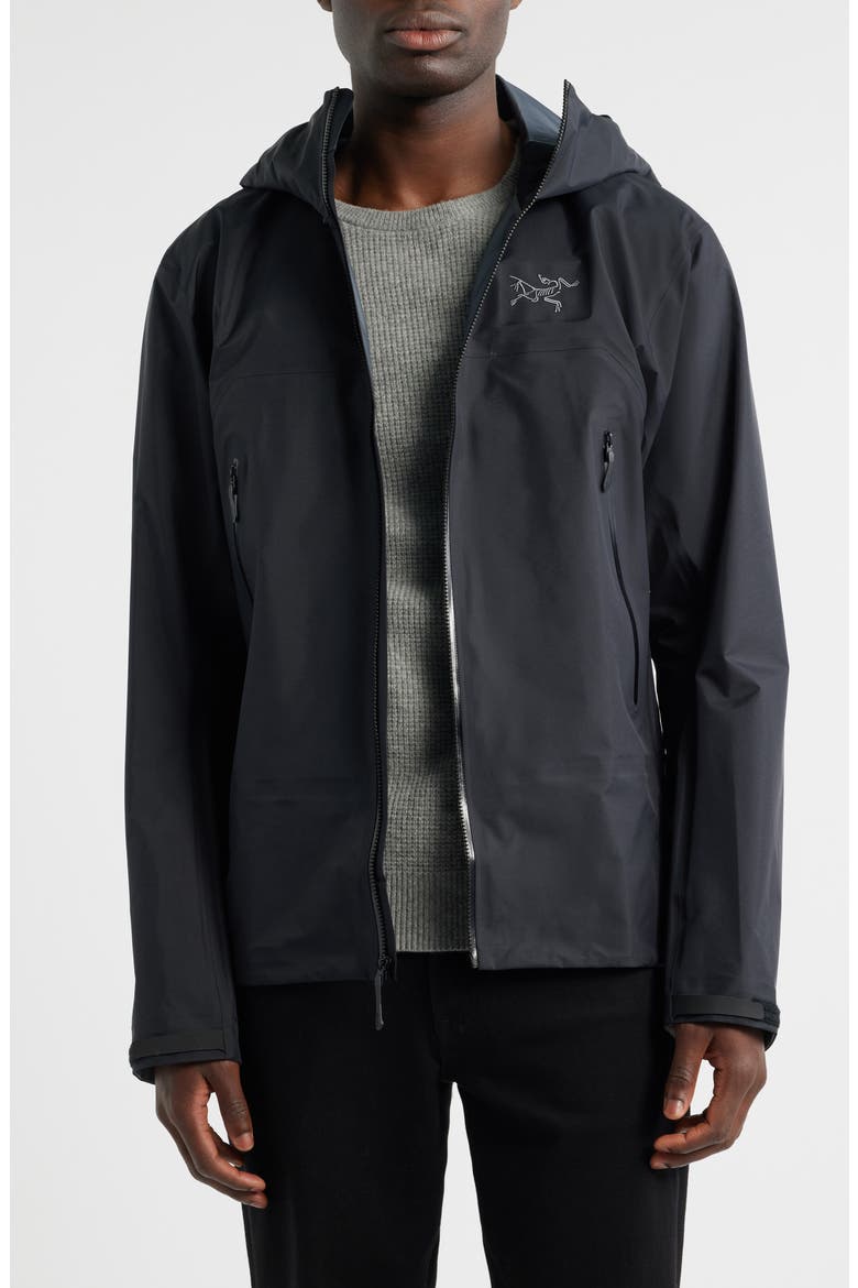 Beta SL Hybrid Gore-Tex® Hooded Jacket, Main, color, BLACK