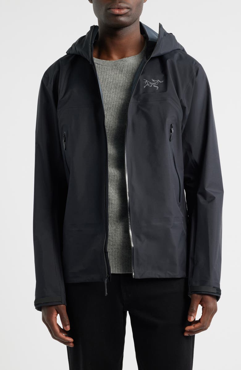 Arc'teryx Beta SL Hybrid Gore-Tex<sup>®</sup> Hooded Jacket, Main, color, Black