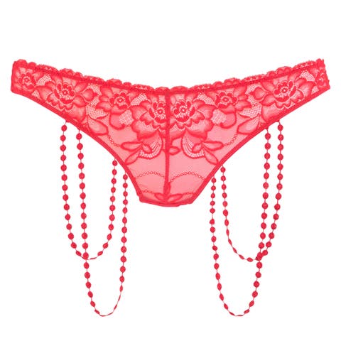 Women's Strappy Lace Thong