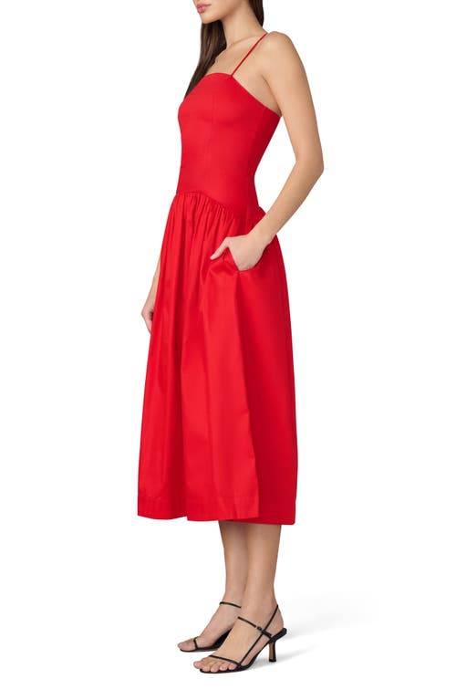 Joe's Jeans The Mara Tie-strap A-line Midi Dress
