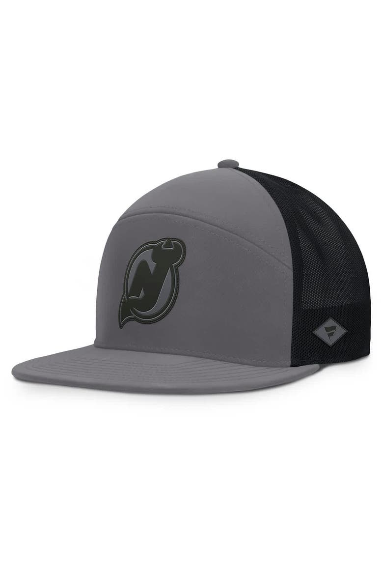 Men's Fanatics Charcoal New Jersey Devils Fairweather Adjustable Hat, Main, color, Charcoal