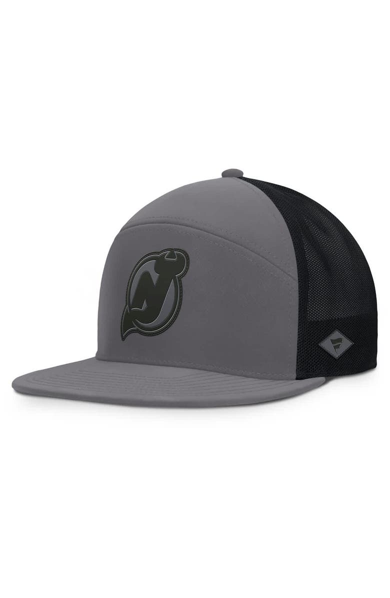 FANATICS Men's Fanatics Charcoal New Jersey Devils Fairweather Adjustable Hat, Main, color, Charcoal