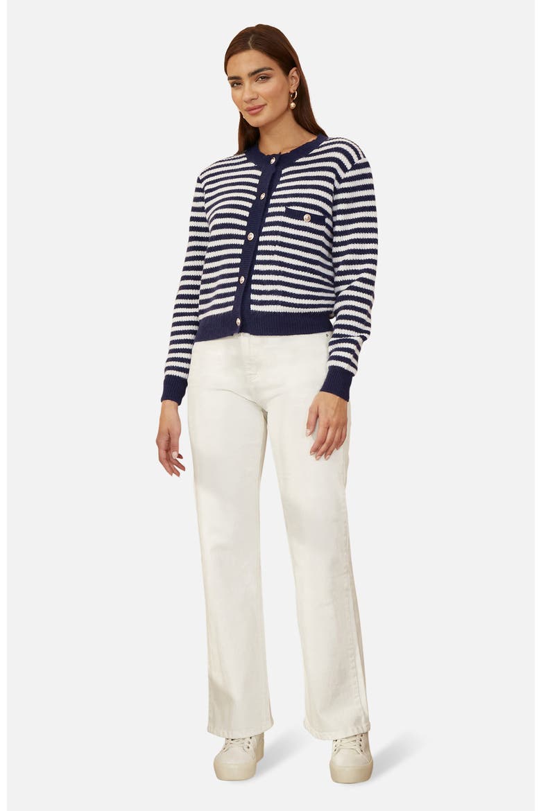 Long Sleeve Knit Relaxed Fit Cardigan, Alternate, color, Navy