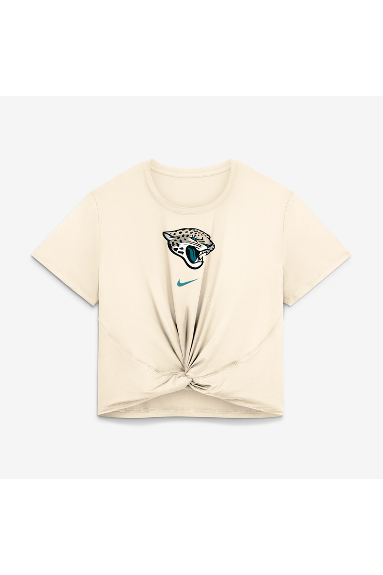 Women's Nike  Natural Jacksonville Jaguars 2026 Rivalries Collection Classic Twist Cropped T-Shirt, Alternate, color, Natural