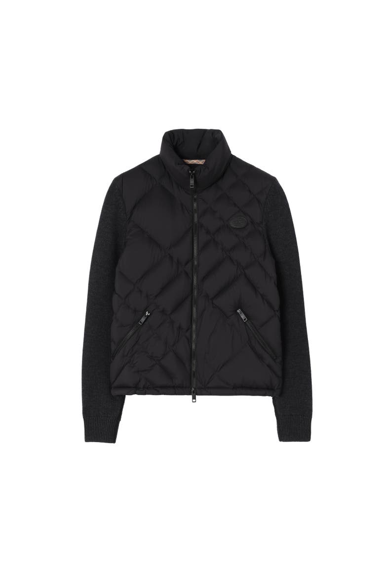 Nylon Dunsbury Puffer Jacket, Alternate, color, Black