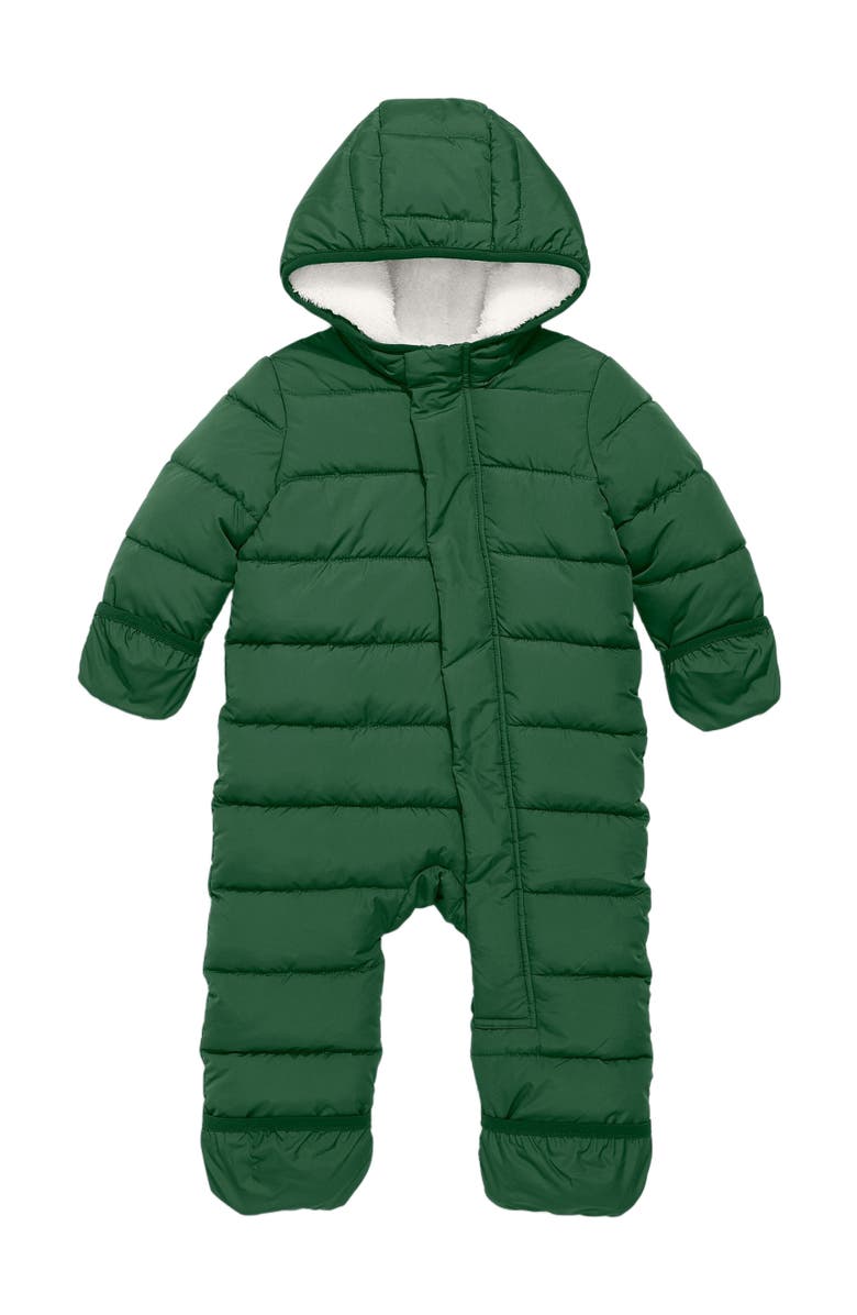 Primary Baby Parka Puffer Suit, Main, color, Evergreen