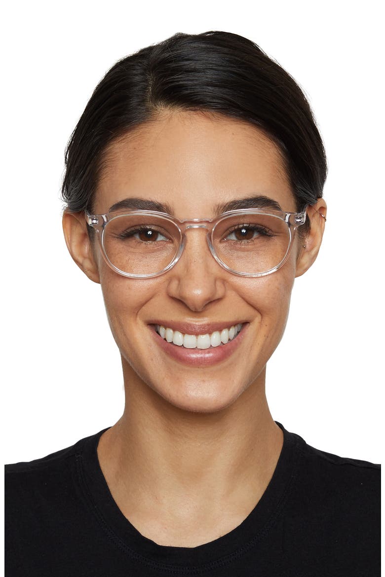 Roebling 49mm Round Blue Light Glasses, Alternate, color, PANORAMA/ CLEAR