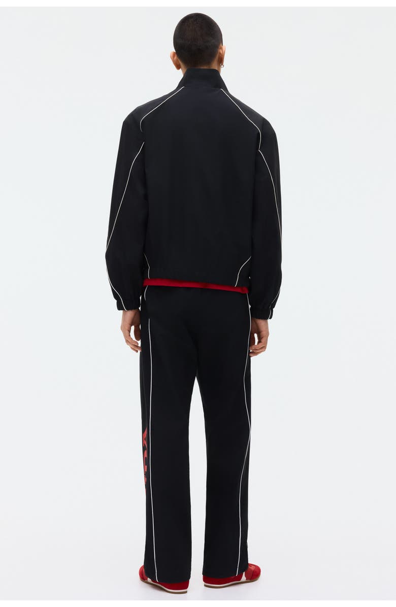 H&M Relaxed Fit Printed Track Pants, Alternate, color, Black/Honda
