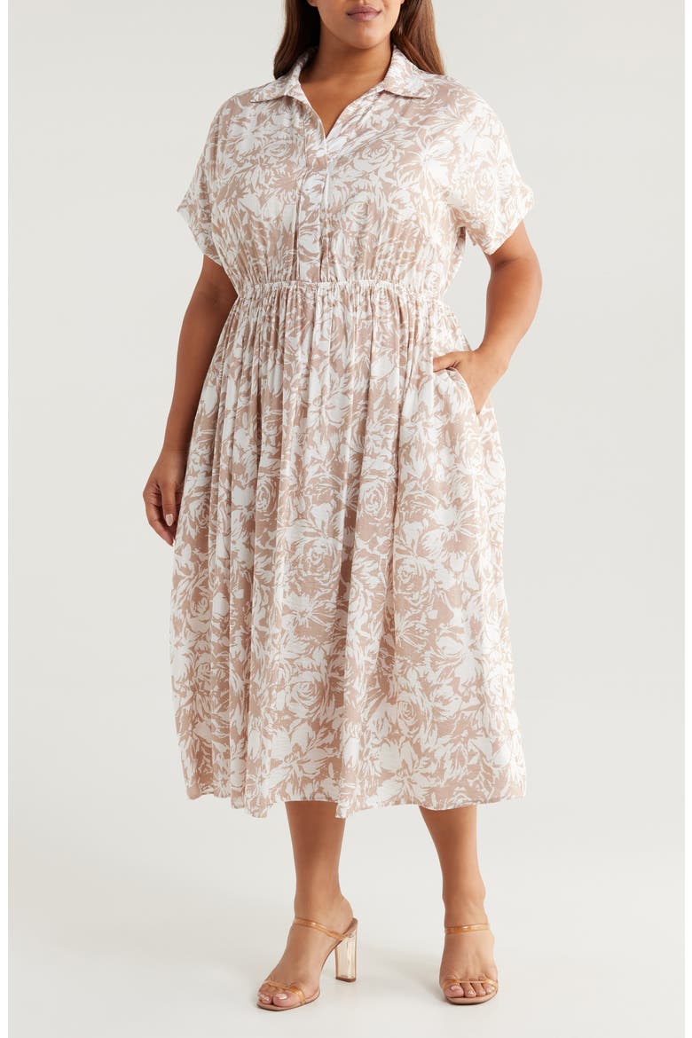 Abstract Dress, Main, color, TAUPE