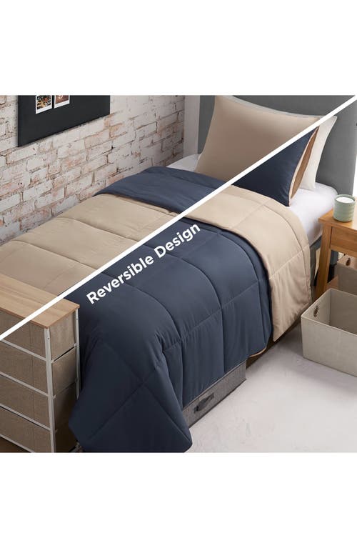 The Sheet Lab Reversible Comforter Set In Black